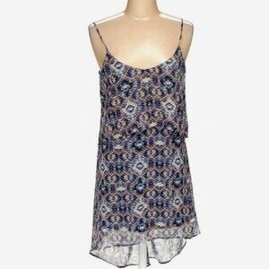 One clothing ruffle Aztec print sundress size small
